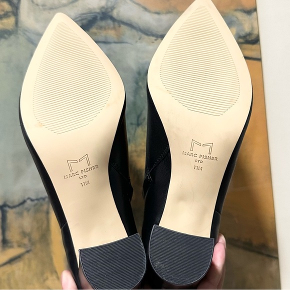 🌸MARC FISHER🌸 Ulani 81MM Leather Ankle Boots Size: 11M - Picture 15 of 15